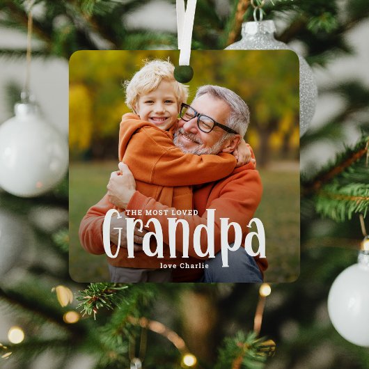 Das Niedlichste Geschenk der GRANDPA Ornament Aus Metall