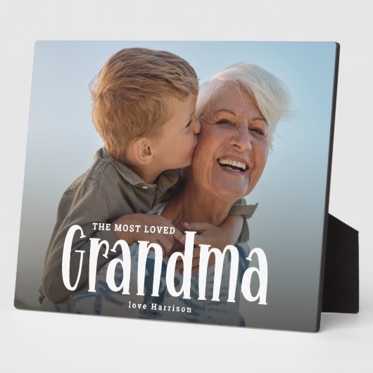 Das Niedlichste GRANDMA-Foto-Geschenk Fotoplatte (Seite)