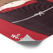 Das Ninja-Poster der Socken-Affe Poster (Ecke)