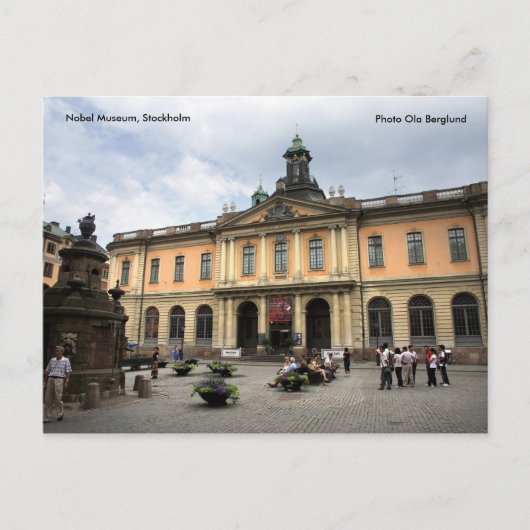 Das Nobelmuseum, Stockholm, Foto O.. Postkarte (Vorderseite)