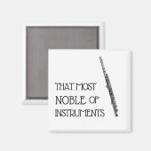 Das Noble der Instrumente - Flute Magnet (Vorderseite/Rückseite)