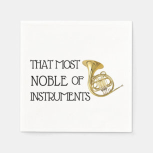 Das Noble der Instrumente - Französisches Horn Serviette