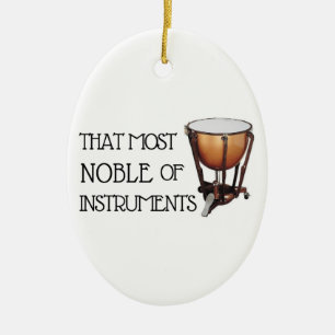 Das Noble der Instrumente - Timpani Keramik Ornament