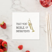 Das Noble der Instrumente - Trumpet Napkins Serviette (Beispiel)