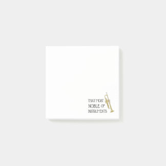 Das Noble der Instrumente - Trumpet Post-it Klebezettel