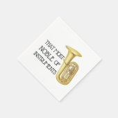 Das Noble der Instrumente - Tuba Napkins Serviette (Ecke)