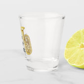 Das Noble der Instrumente - Tuba Schnapsglas (Rechts)