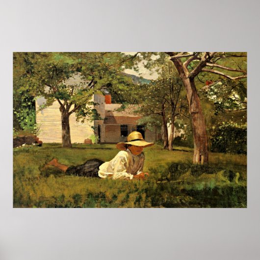 Das Nooning von Winslow Homer Poster (Vorne)