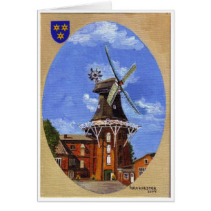 Das Norden Mühle gemalt im Acryl
