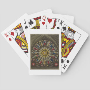 Das Nordfenster, Platte D von der Westminster Abte Spielkarten