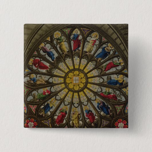 Das Nordfenster, Platte D von 'Westminster Abbey Button (Vorderseite)