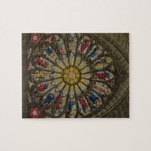 Das Nordfenster, Platte D von 'Westminster Abbey Puzzle (Horizontal)