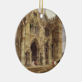 Das Nordwestportal von Salisbury-Kathedrale, 1832 Keramikornament (Rechts)