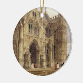 Das Nordwestportal von Salisbury-Kathedrale, 1832 Keramikornament (Links)