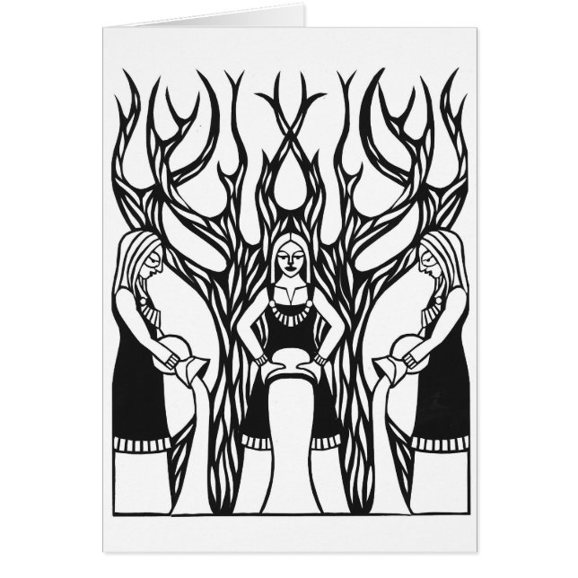 "Das Norns" papercut Entwurf durch Jennifer Kuhns (Vorne)