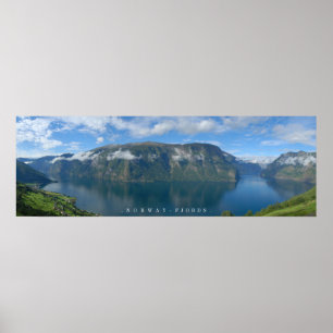 Das Norwegen-Fjord-Plakat Poster