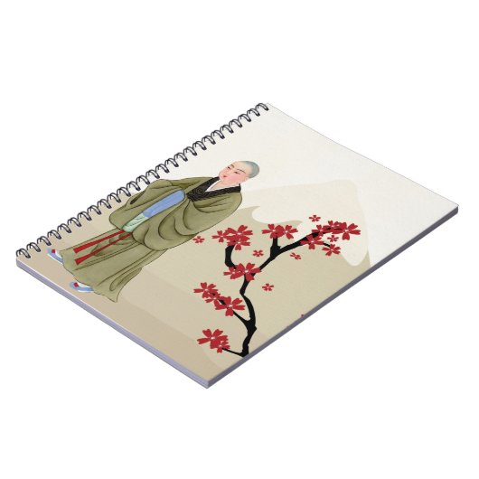 Das Notebook der buddhistischen Monk-Frau Notizblock (Linke Seite)