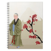 Das Notebook der buddhistischen Monk-Frau Notizblock (Vorderseite)