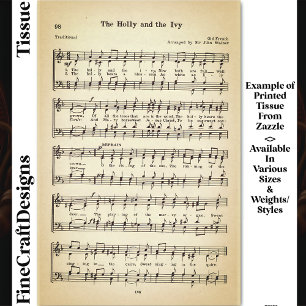Das Notenblatt "The Holly And The Ivy" DU4F Decoup Seidenpapier