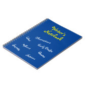 Das Notizbuch des blauen Verfassers Notizblock (Linke Seite)