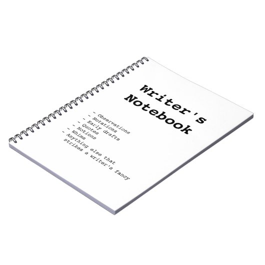 Das Notizbuch des Verfassers Notizblock (Linke Seite)