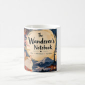 das Notizbuch des Wanderers Kaffeetasse (Mittel)