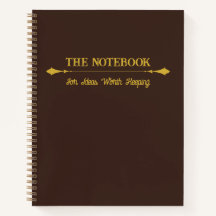 Das Notizbuch | Minimalistisches Espresso-Gold-Jou