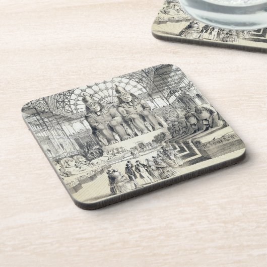 Das Nubian Gericht am Kristallpalast in Sydenham Getränkeuntersetzer (Linke Seite)