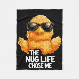 Das Nug-Leben hat mich gewählt Lustiges Fast Food Fleecedecke