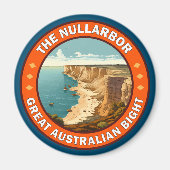 Das Nullarbor-Emblem für das große australische Na Magnet (Vorne)