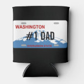 Das Nummernschild Washington #1 VATER kann kühler Dosenkühler (Vorderseite)