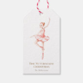 Das Nussknacker-Weihnachts-Ballerina-Geschenk-Tag Geschenkanhänger (Vorderseite)
