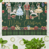 Das Nutcracker Ballet Festival frohe Weihnachten Geschirrtuch (Gefaltet)