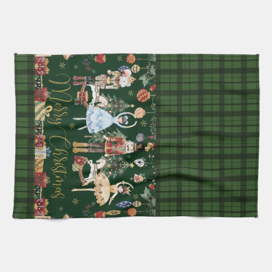Das Nutcracker Ballet Festival frohe Weihnachten Geschirrtuch (Horizontal)