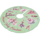 Das Nutcracker-Ballett Polyester Weihnachtsbaumdecke (Schrägansicht)