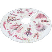 Das Nutcracker-Ballett Polyester Weihnachtsbaumdecke (Schrägansicht)