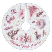 Das Nutcracker-Ballett Polyester Weihnachtsbaumdecke (Vorderseite)