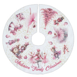 Das Nutcracker-Ballett Polyester Weihnachtsbaumdecke