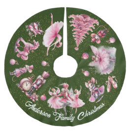 Das Nutcracker-Ballett Polyester Weihnachtsbaumdecke