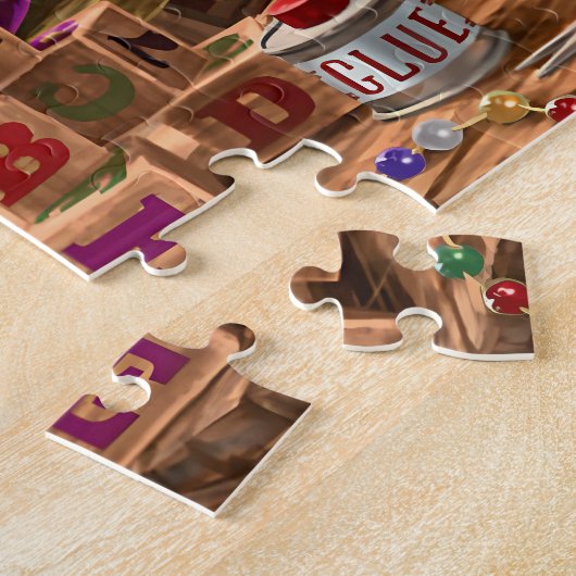 Das Nutcracker-Gemälde des Weihnachtsmanns in sein Puzzle (Seite)