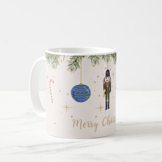 Das Nutcracker-rosa Gold Kaffeetasse (Vorderseite Links)