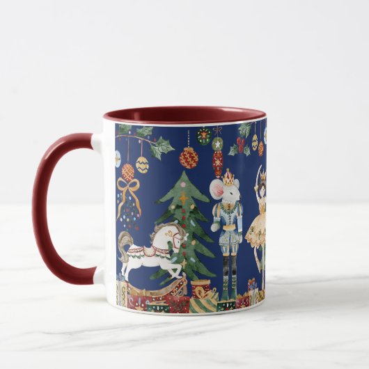 Das Nutcracker Vintage Weihnachtsballett Tasse (Links)