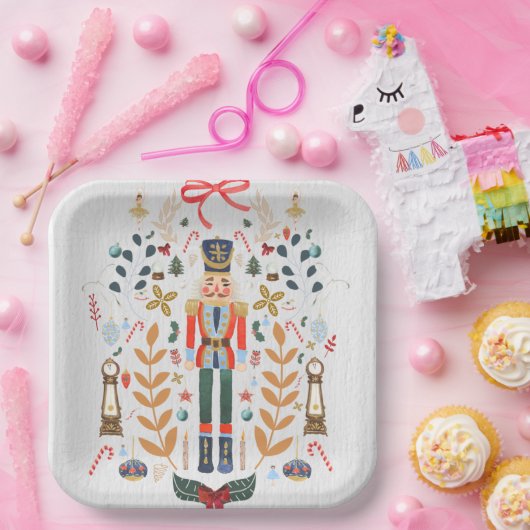 Das Nutcracker Weihnachtsballett Pappteller (Party)