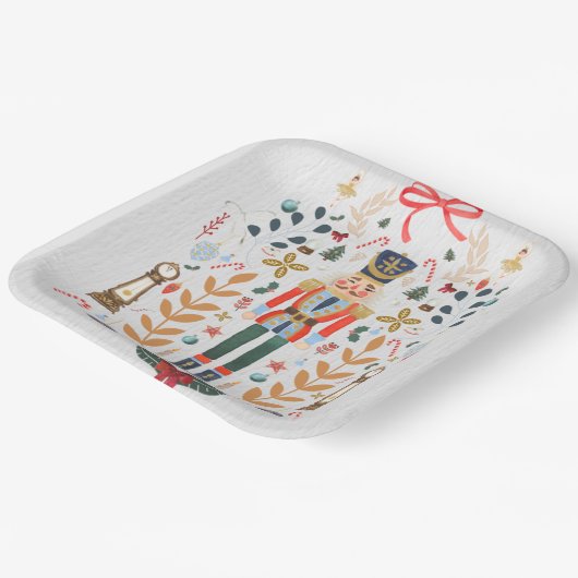 Das Nutcracker Weihnachtsballett Pappteller (Gewinkelt)