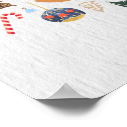 Das Nutcracker Weihnachtsballett Poster (Ecke)