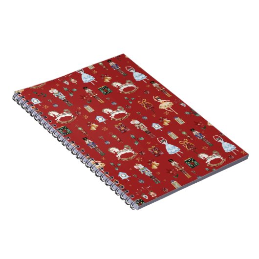 Das Nutcracker Weihnachtsballett Vintag Red Notizblock (Rechte Seite)