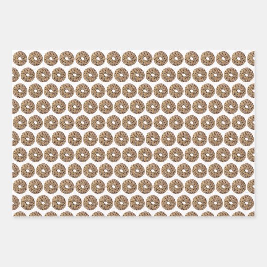 Das NYC Breakfast Bagles alles Schlichte MarmorRog Geschenkpapier Set (Vorderseite)