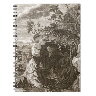 Das Nymphen-Echo geändert in Ton, 1731 (Stich Notizblock