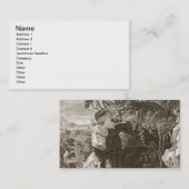 Das Nymphen-Echo geändert in Ton, 1731 (Stich Visitenkarte (Vorne/Hinten)