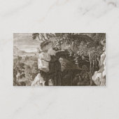 Das Nymphen-Echo geändert in Ton, 1731 (Stich Visitenkarte (Rückseite)